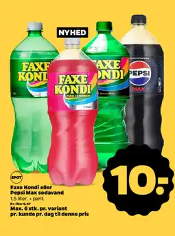 Netto Faxe kondi eller pepsi max sodavand tilbud
