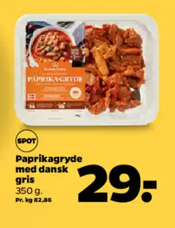 Netto Paprikagryde med dansk gris tilbud