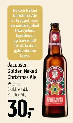 Jacobsen Golden Naked Christmas Ale, DKK 30