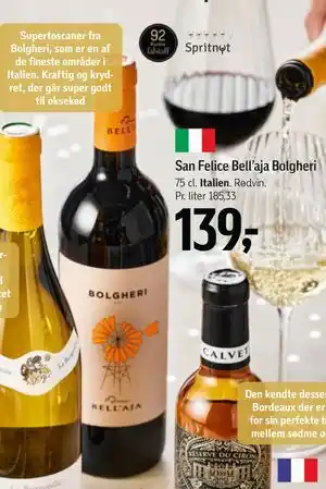 Føtex San Felice Bell’aja Bolgheri, DKK 139 tilbud