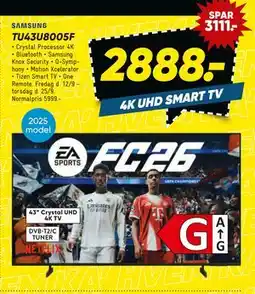 Bilka SAMSUNG TU43U8005F, DKK 2888 tilbud