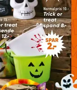 Bilka Trick or treat spand, DKK 8 tilbud