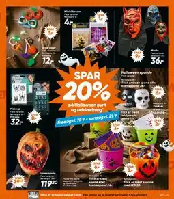 Bilka Spar 20% på Halloween pynt og udklædning tilbud