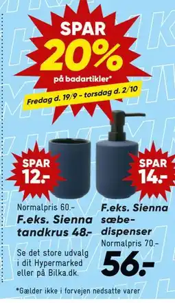 Bilka SPAR 20% på badartikler tilbud