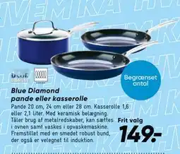 Bilka Blue Diamond pande eller kasserolle, DKK 149 tilbud