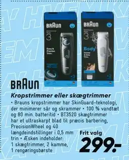 Bilka Kropstrimmer eller skægtrimmer, DKK 299 tilbud