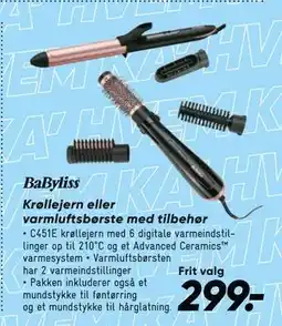 Bilka Krøllejern eller varmluft, DKK 299 tilbud