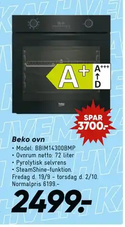 Bilka Beko ovn, DKK 2499 tilbud