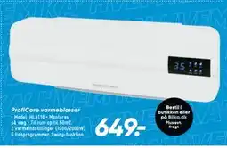 Bilka ProfiCare varmeblæser, DKK 649 tilbud