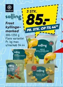Bilka Frost kyllingemarked, DKK 85 tilbud