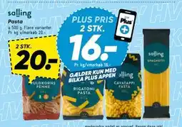 Bilka Pasta, DKK 20, App-pris tilbud