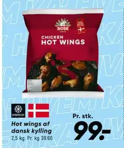 Bilka Hot wings af dansk kylling, DKK 99 tilbud