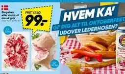 Bilka Stegeben eller skank af dansk gris, DKK 99 tilbud