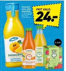 Bilka Innocent juice eller smoothie, DKK 24 tilbud
