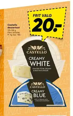 Bilka Castello dessertost, DKK 20 tilbud