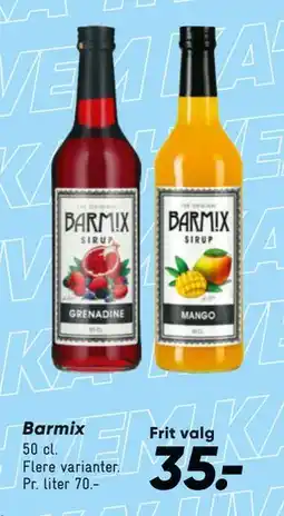 Bilka Barmix, DKK 35 tilbud