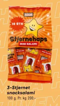 Bilka 3-Stjernet snacksalami, DKK 20 tilbud