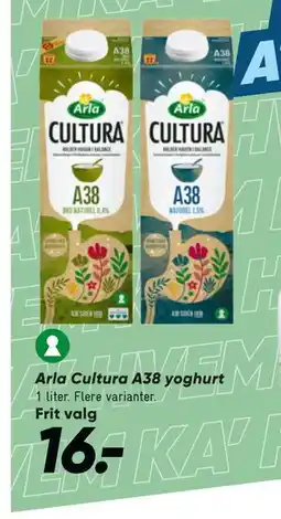 Bilka Arla Cultura A38 yoghurt, DKK 16 tilbud
