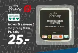Bilka Havarti skiveost, DKK 25 tilbud