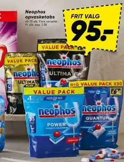 Bilka Neophos opvasketabs, DKK 95 tilbud
