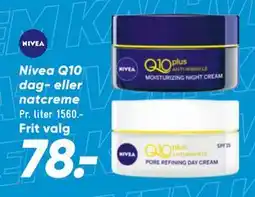 Bilka Nivea Q10 dag- eller natcreme, DKK 78 tilbud