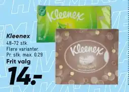 Bilka Kleenex, DKK 14 tilbud