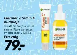 Bilka Garnier vitamin C hudpleje, DKK 79 tilbud