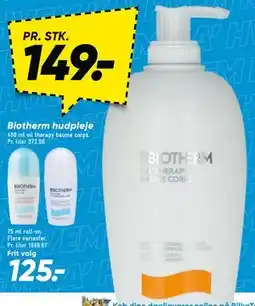 Bilka Biotherm hudpleje, DKK 149 tilbud