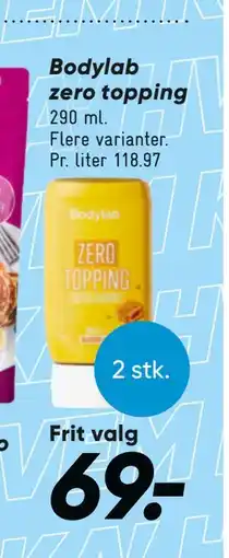 Bilka Bodylab zero topping, DKK 69 tilbud
