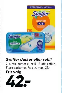 Bilka Swiffer duster eller refill, DKK 42 tilbud