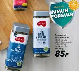 Bilka Futura kalk eller Gerimax, DKK 85 tilbud