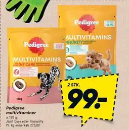Bilka Pedigree multivitaminer, DKK 99 tilbud