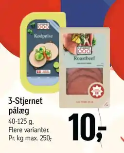 Føtex 3-Stjernet pålæg, DKK 10 tilbud