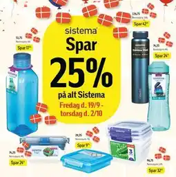 Føtex Spar 25% på alt Sistema tilbud