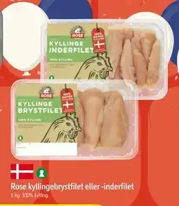 Føtex Rose kyllingebrystfilet eller -inderfilet, DKK 65 tilbud