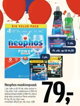 Føtex Neophos maskinopvask, DKK 79 tilbud