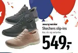 Føtex Skechers slip-ins, DKK 549 tilbud