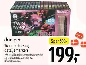 Føtex Twinmarkers og detaljemarkers, DKK 199 tilbud