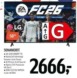 Føtex LG 50NANO81T, DKK 2666 tilbud