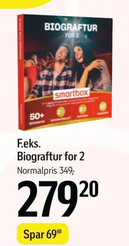 Føtex Biograftur for 2, DKK 279.2 tilbud