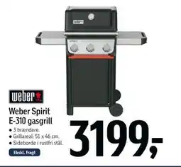 Føtex Weber Spirit E-310 gasgrill, DKK 3199 tilbud