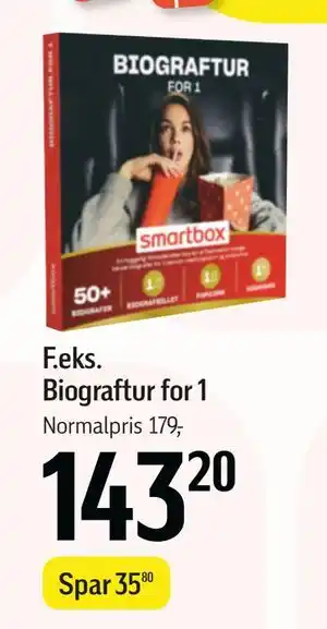 Føtex Biograftur for 1, DKK 143.2 tilbud