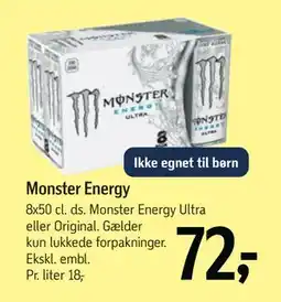 Føtex Monster Energy, DKK 72 tilbud