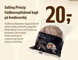 Føtex Salling Princip fuldkornspitabrød bagt på hvedesurdej, DKK 20 tilbud