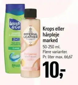 Føtex Krops eller hårpleje marked, DKK 10 tilbud