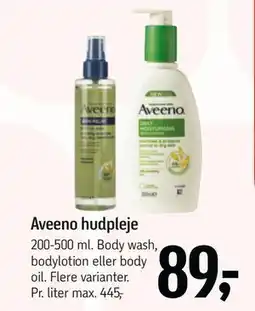 Føtex Aveeno hudpleje, DKK 89 tilbud