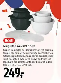 Føtex Margrethe skålesæt 6 dele, DKK 249 tilbud