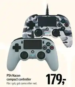 Føtex PS4 Nacon compact controller, DKK 179 tilbud