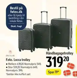 Føtex Lucca trolley, DKK 319.2 tilbud