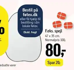 Føtex spejl, DKK 80 tilbud